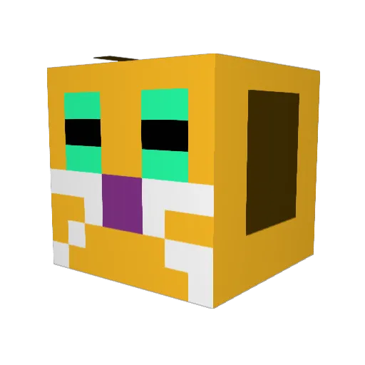 catdog2006 Minecraft avatar head, 3D render