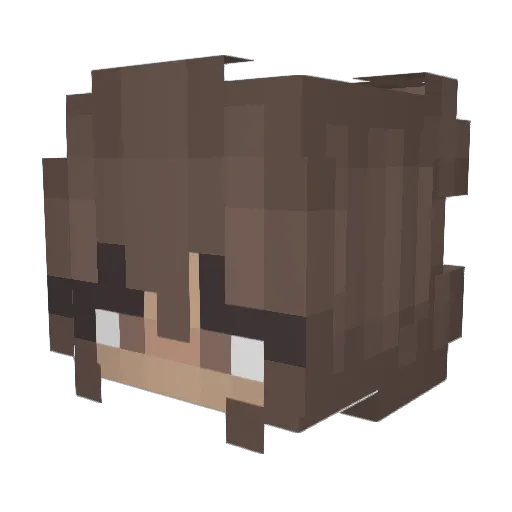 catds Minecraft avatar head, 3D render