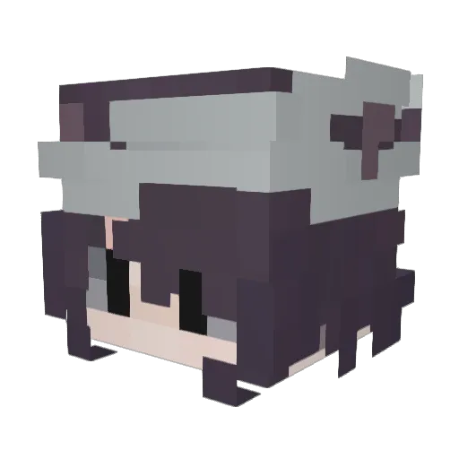 catdyes Minecraft avatar head, 3D render