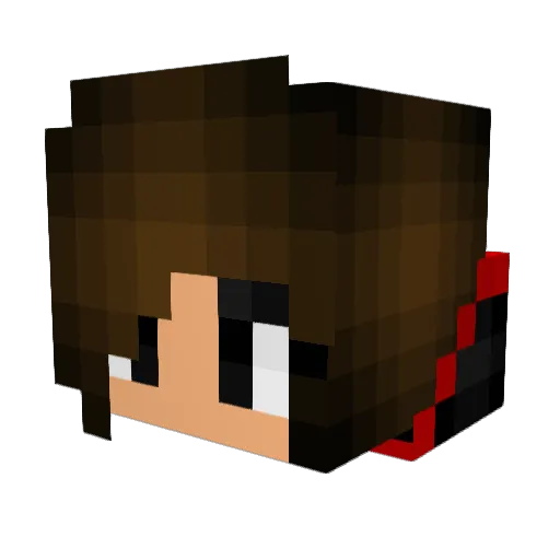catei13 Minecraft avatar head, 3D render