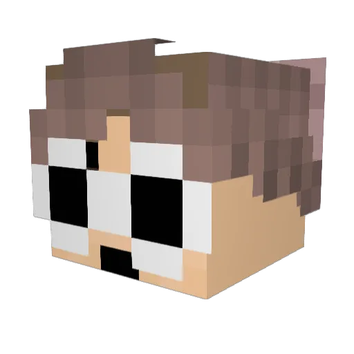 catethegreat100 Minecraft avatar head, 3D render