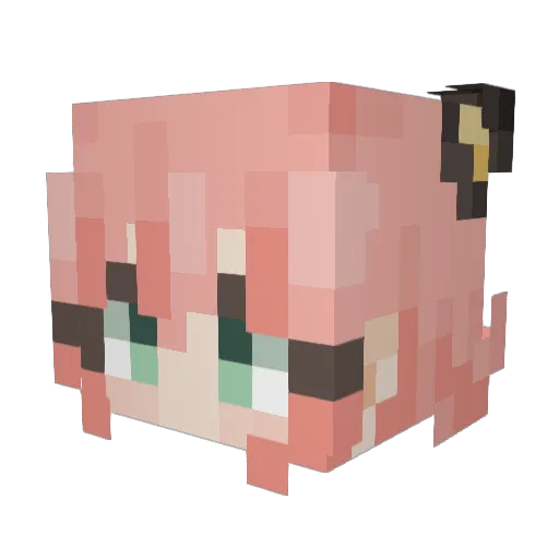catfishzzz Minecraft avatar head, 3D render