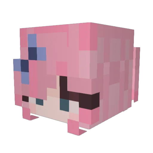 catgallery Minecraft avatar head, 3D render