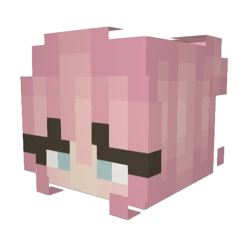 catgirlchloe Minecraft avatar head, 3D render