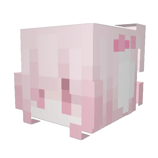 catgirldemon Minecraft avatar head, 3D render
