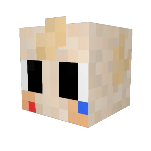 catgirlpnd Minecraft avatar head, 3D render