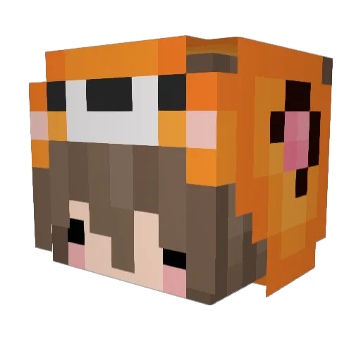 cathabuq Minecraft avatar head, 3D render