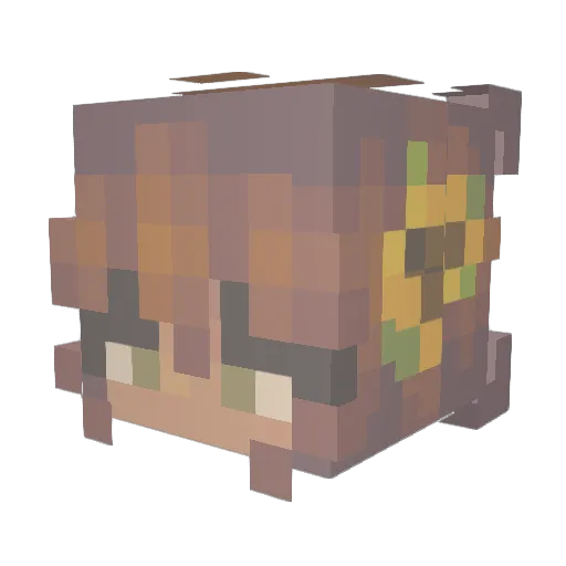 catherine8802 Minecraft avatar head, 3D render