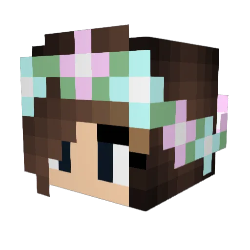 catherinnnne Minecraft avatar head, 3D render