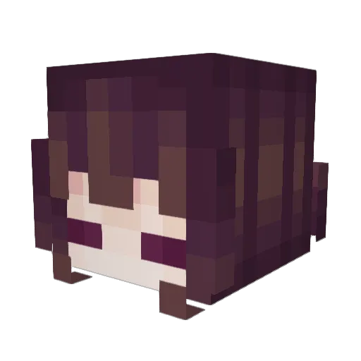 cathism Minecraft avatar head, 3D render