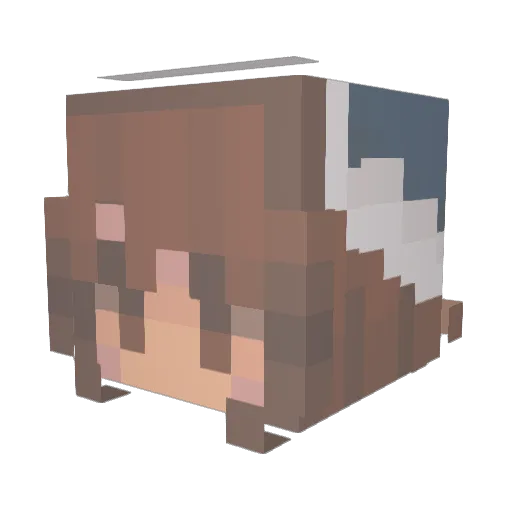 catianyic Minecraft avatar head, 3D render