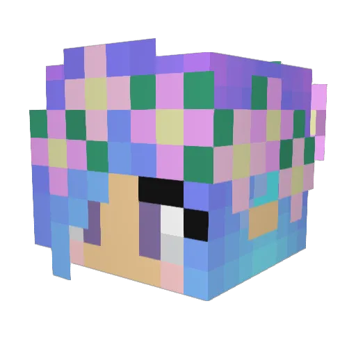 catie1270 Minecraft avatar head, 3D render