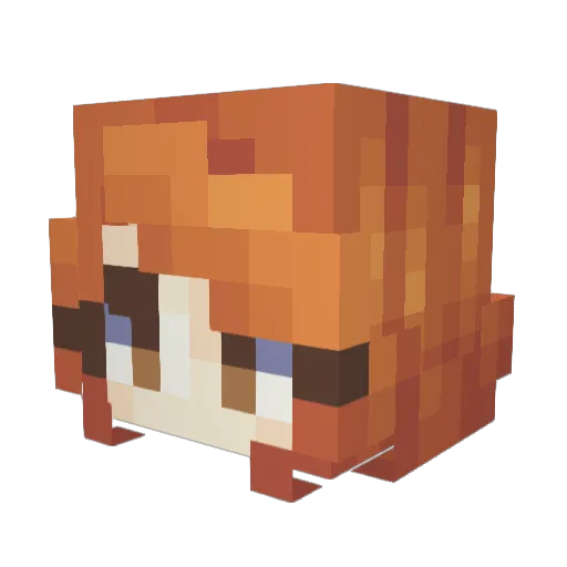 catiecrusader Minecraft avatar head, 3D render