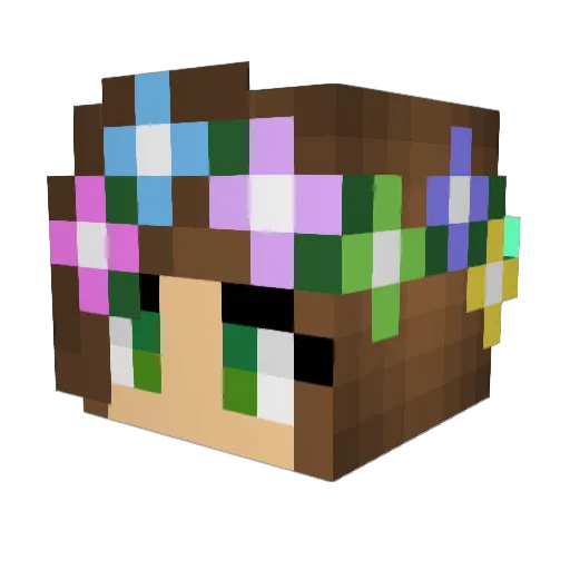 catiekoala Minecraft avatar head, 3D render