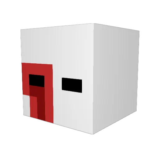 catisse Minecraft avatar head, 3D render