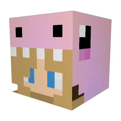 catkitty1234 Minecraft avatar head, 3D render