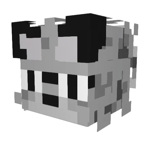 catlay Minecraft avatar head, 3D render