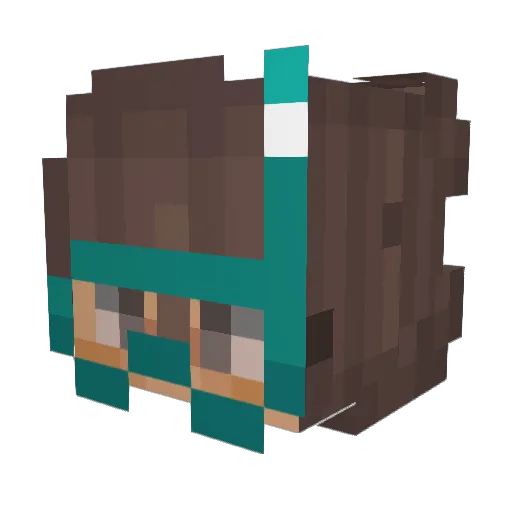 catlol69 Minecraft avatar head, 3D render