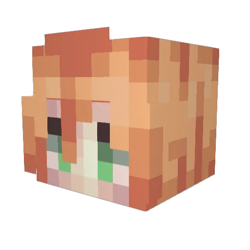 catlover1615 Minecraft avatar head, 3D render