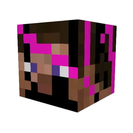 catman1324 Minecraft avatar head, 3D render