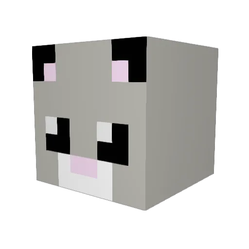 catman199 Minecraft avatar head, 3D render