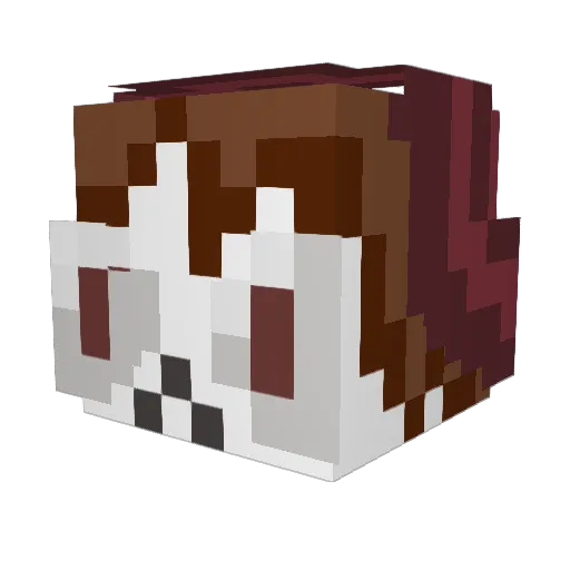 catmanperson Minecraft avatar head, 3D render