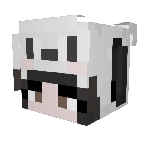 catmoms Minecraft avatar head, 3D render
