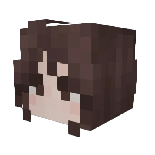catmoths Minecraft avatar head, 3D render