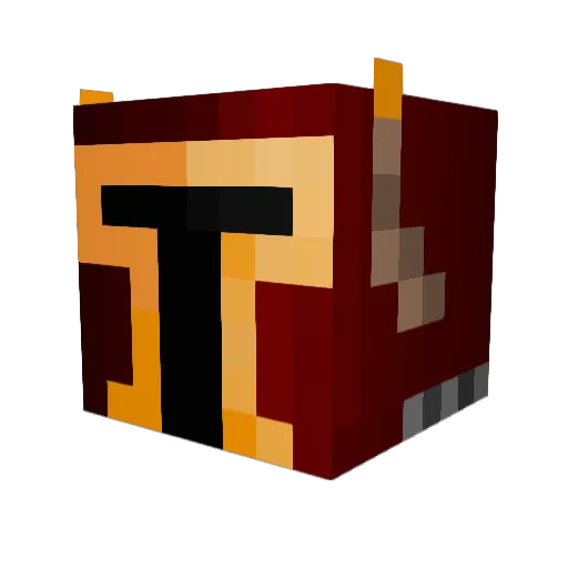 catmug Minecraft avatar head, 3D render