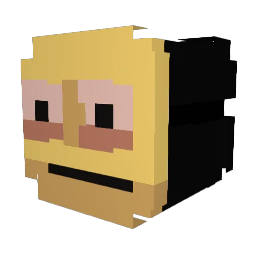 catnap86 Minecraft avatar head, 3D render