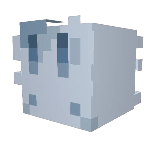 catniiip Minecraft avatar head, 3D render