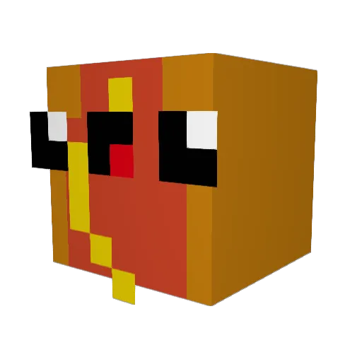 cato8 Minecraft avatar head, 3D render