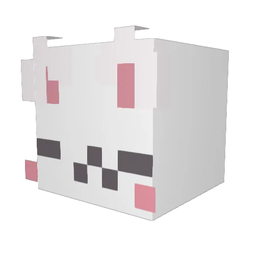 catoats Minecraft avatar head, 3D render