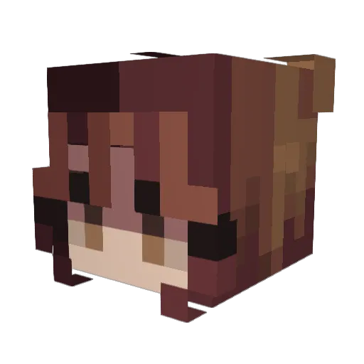 catobelloo Minecraft avatar head, 3D render
