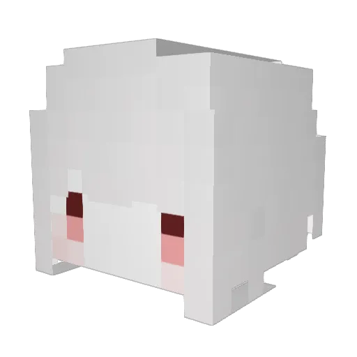 catono Minecraft avatar head, 3D render