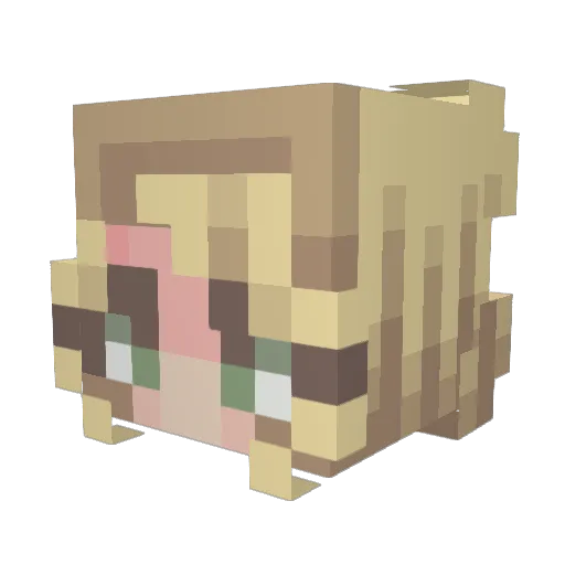 catosimon Minecraft avatar head, 3D render