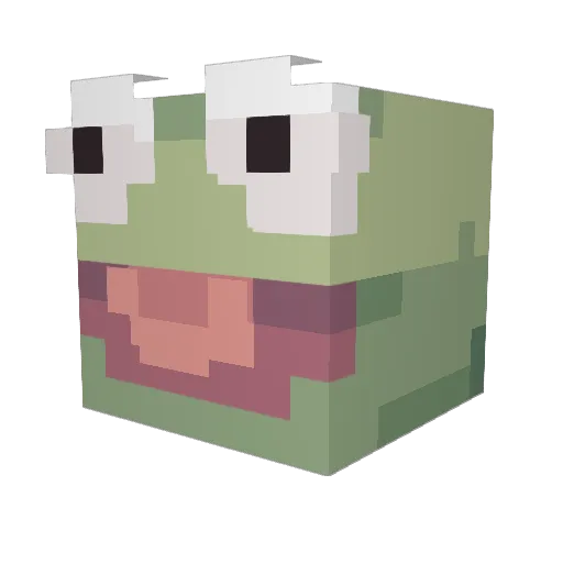 catpeas Minecraft avatar head, 3D render