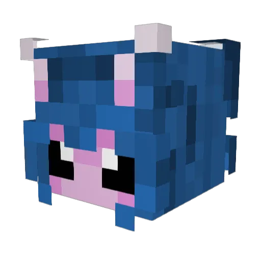 catpoop38 Minecraft avatar head, 3D render