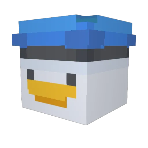 catpower100 Minecraft avatar head, 3D render