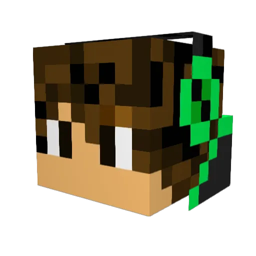 catprincesslover Minecraft avatar head, 3D render
