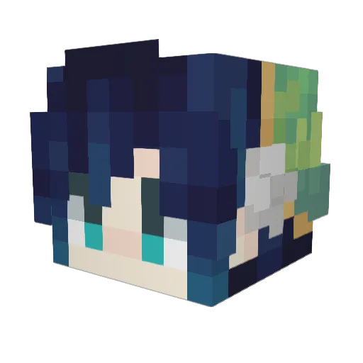 catrameowmeow Minecraft avatar head, 3D render