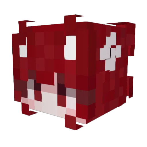 catred0705 Minecraft avatar head, 3D render