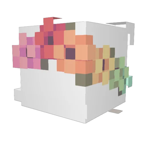 catrenel Minecraft avatar head, 3D render