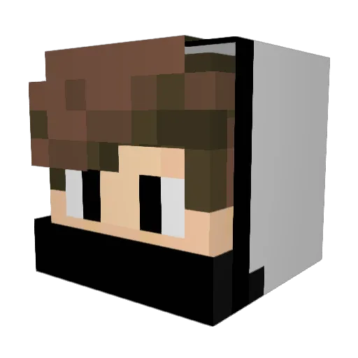 catrielano Minecraft avatar head, 3D render