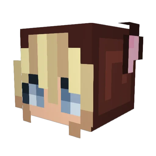 catriffic Minecraft avatar head, 3D render