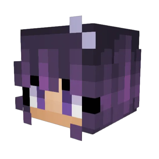 catrint Minecraft avatar head, 3D render