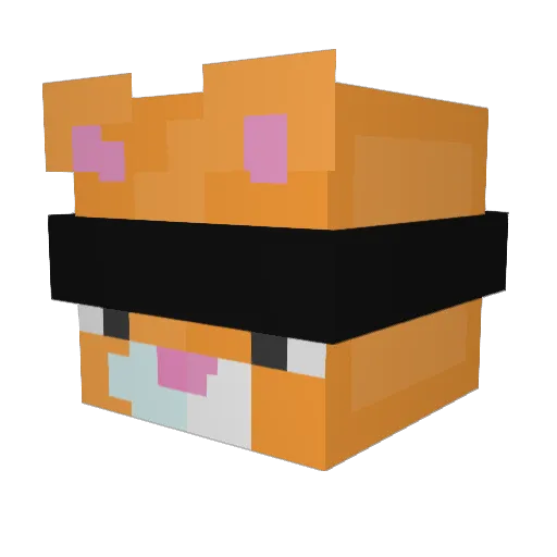catrz Minecraft avatar head, 3D render