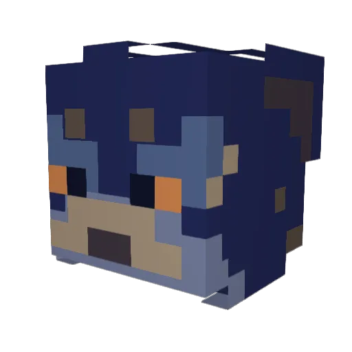 cats3v3rywh3r3 Minecraft avatar head, 3D render