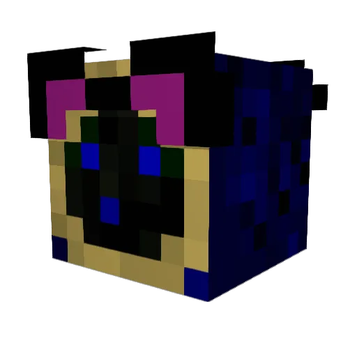 catsdwa Minecraft avatar head, 3D render