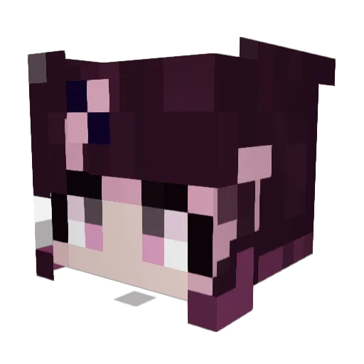 catslikekat Minecraft avatar head, 3D render